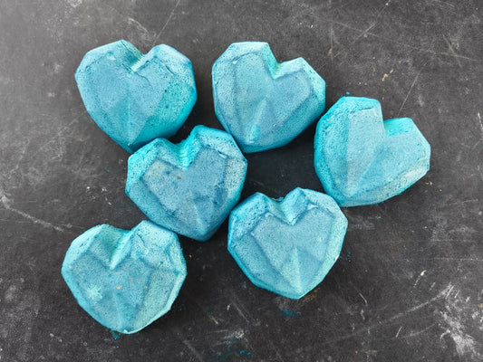 Blue mini hearts 6