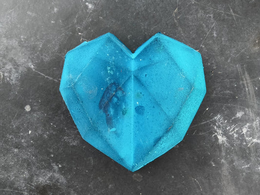 blue diamond heart