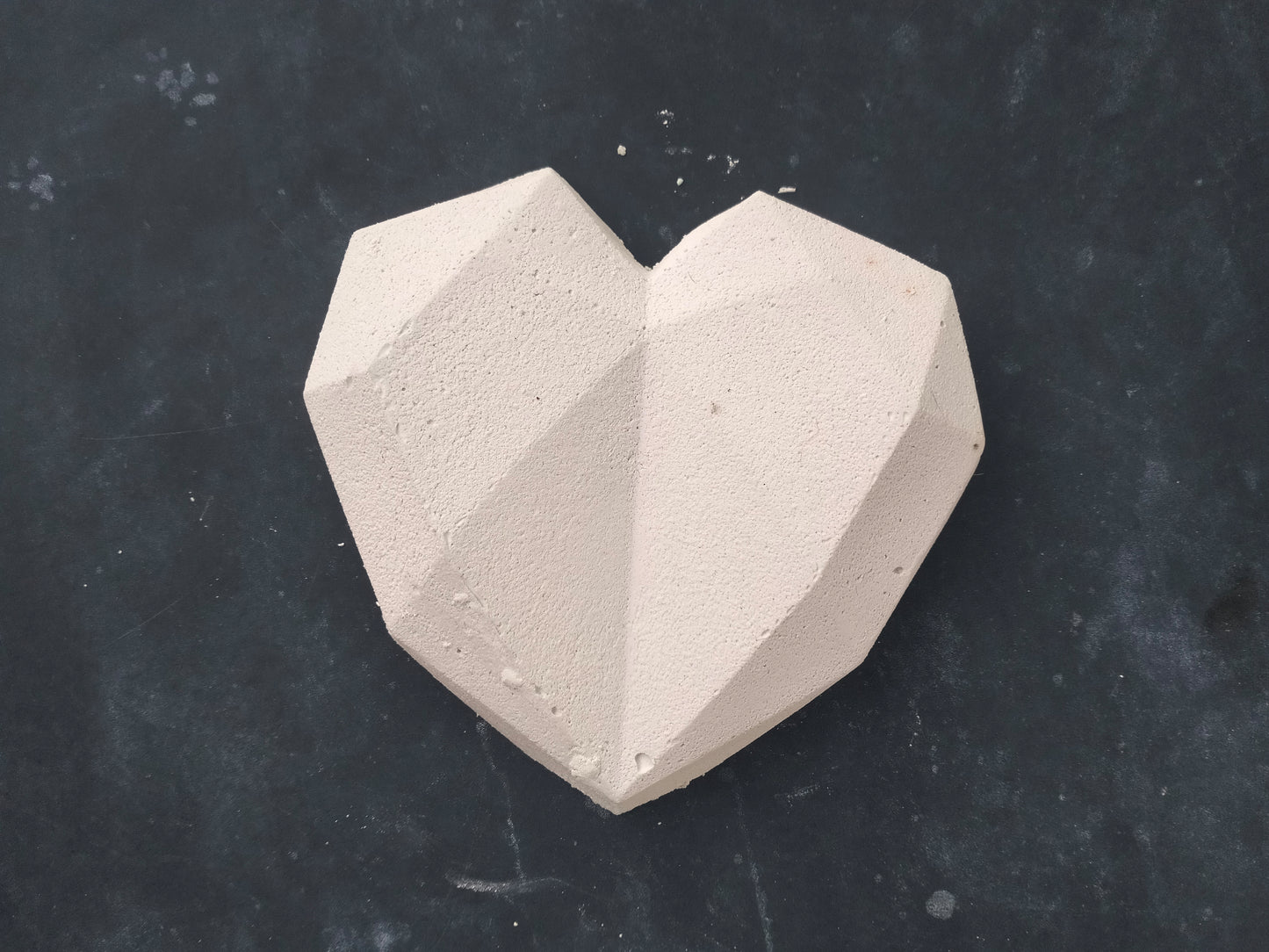 Diamond heart shaped chalk
