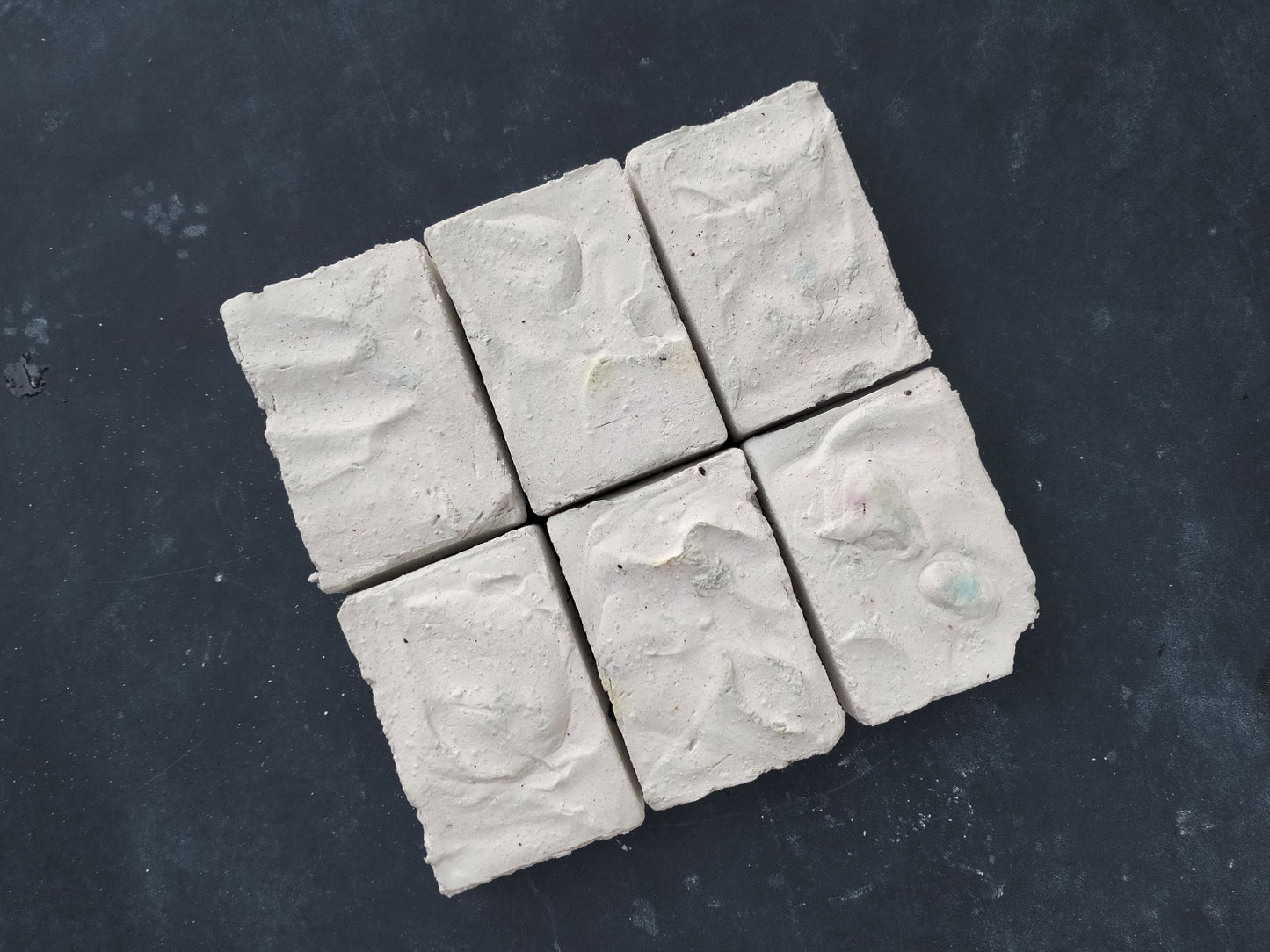 white chalk bars set